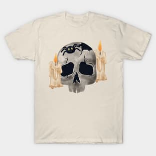 ,skull Halloween theme T-Shirt